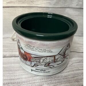 Vintage Rival Potpourri Crock Pot Model 3209 X Holiday Floral RARE- Tested